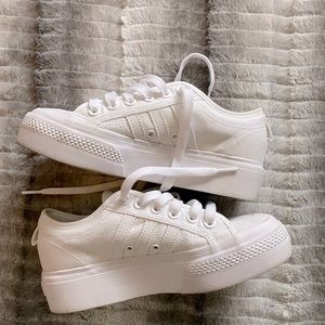 Women’s Size 6 Adidas Nizza Platform Canvas Sneakers
